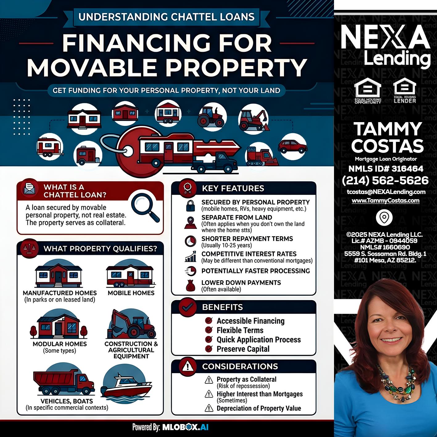 Chattel Loans - Tammy Costas -Mortgage Loan Originator