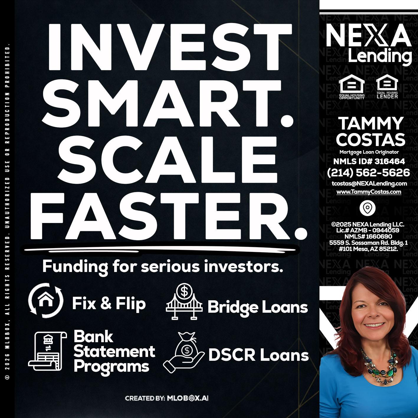 INVEST SMART - Tammy Costas -Mortgage Loan Originator