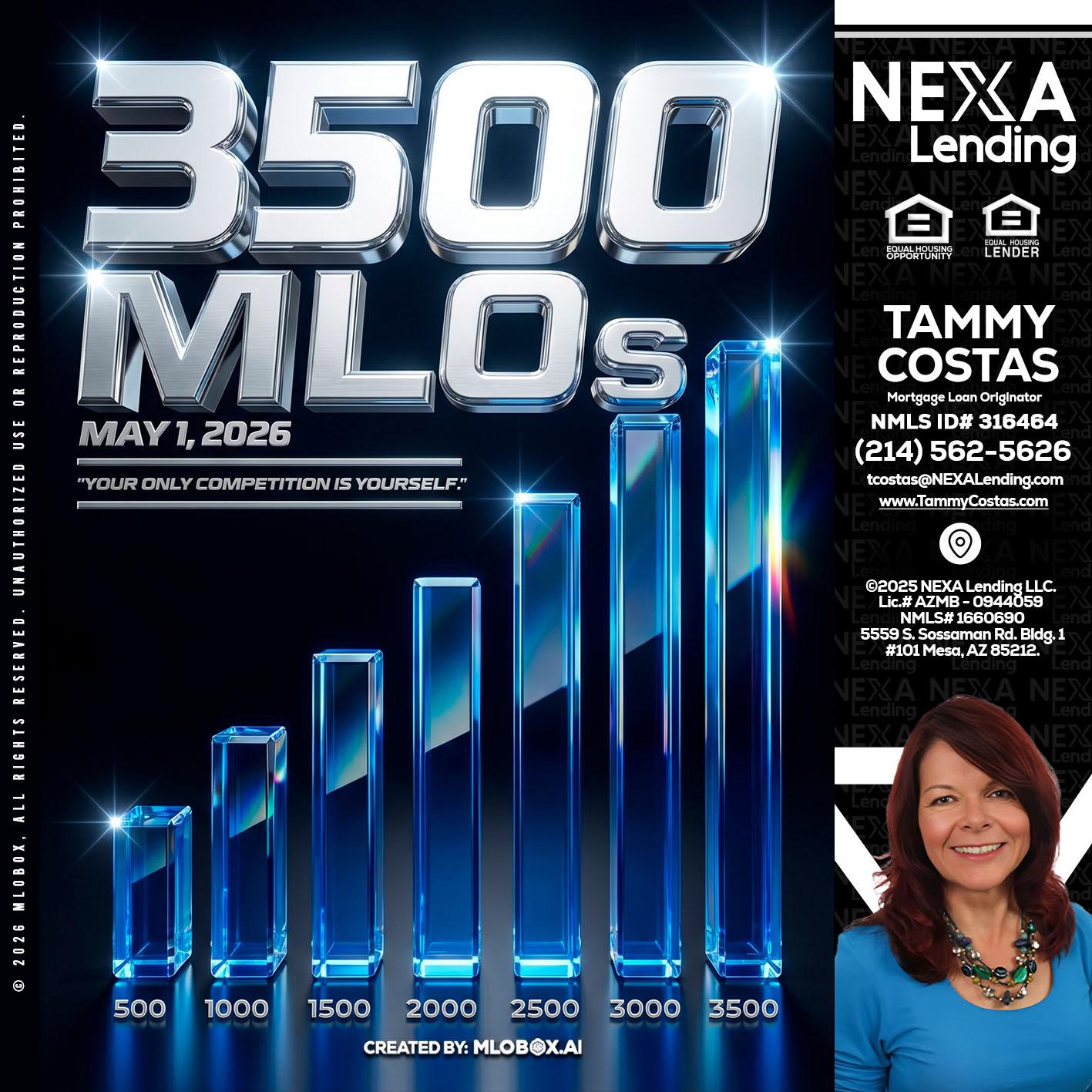 3500 MLOs - Tammy Costas -Mortgage Loan Originator
