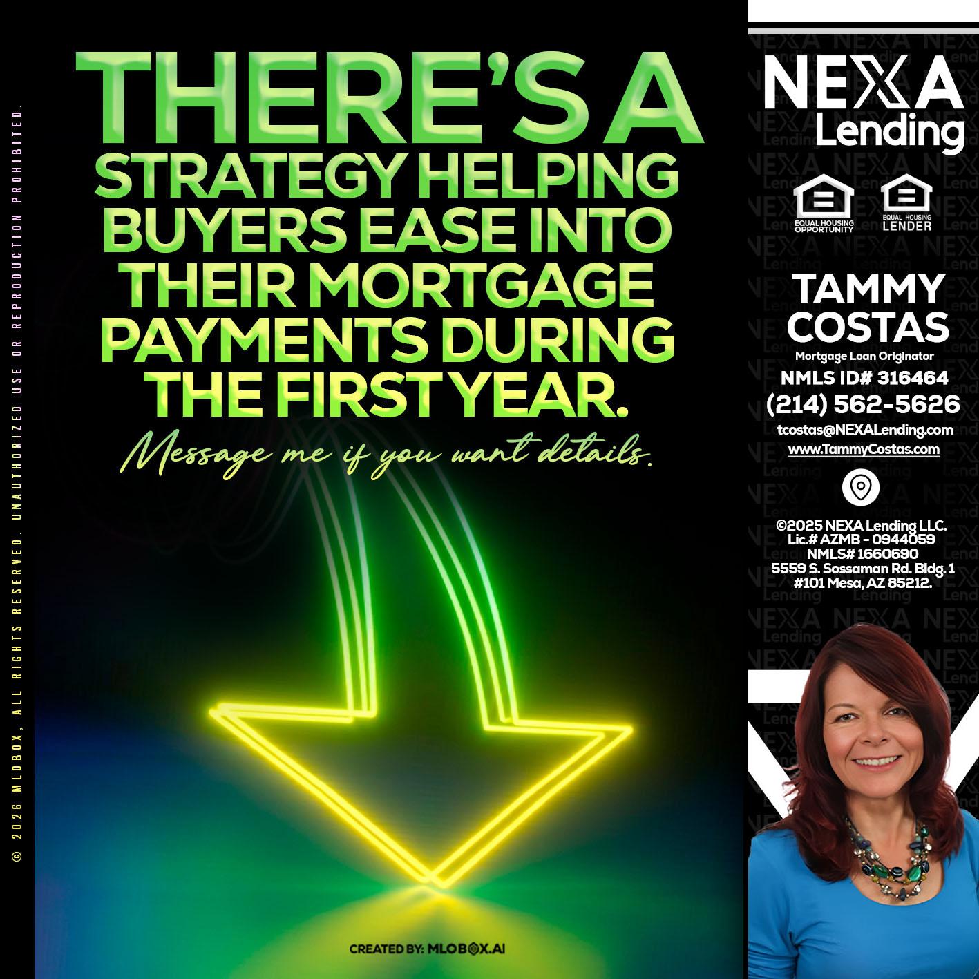 THERES A STATEGY - Tammy Costas -Mortgage Loan Originator