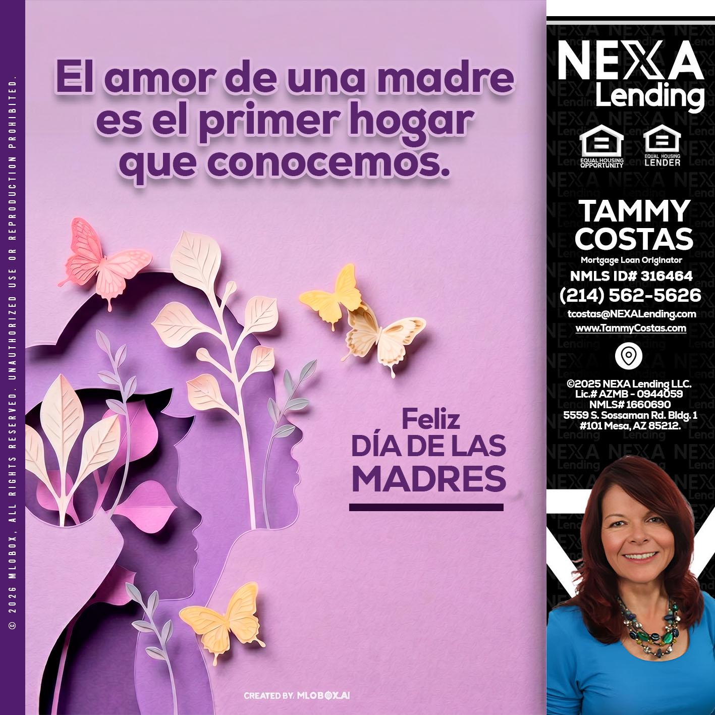 el amor de una madre - Tammy Costas -Mortgage Loan Originator