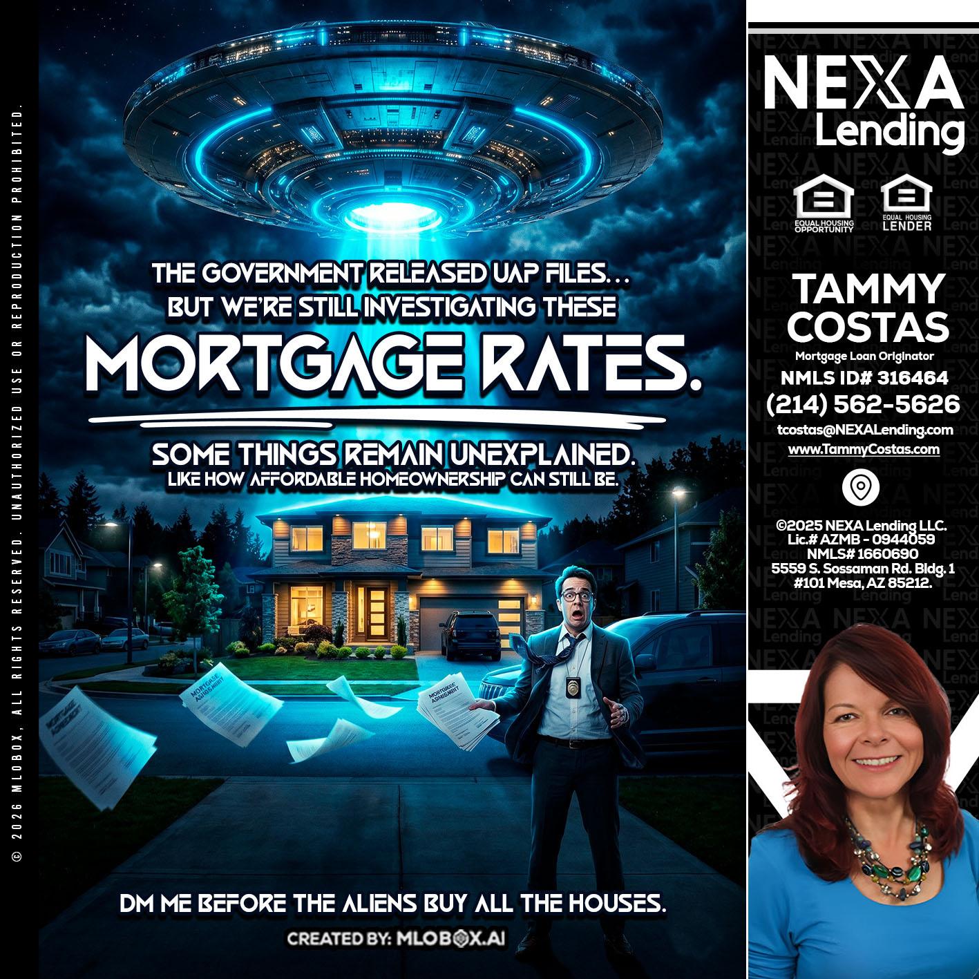 MORTGAGE RATES - Tammy Costas -Mortgage Loan Originator