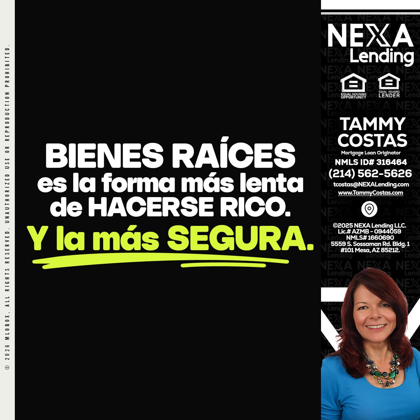 bienes raíces - Tammy Costas -Mortgage Loan Originator