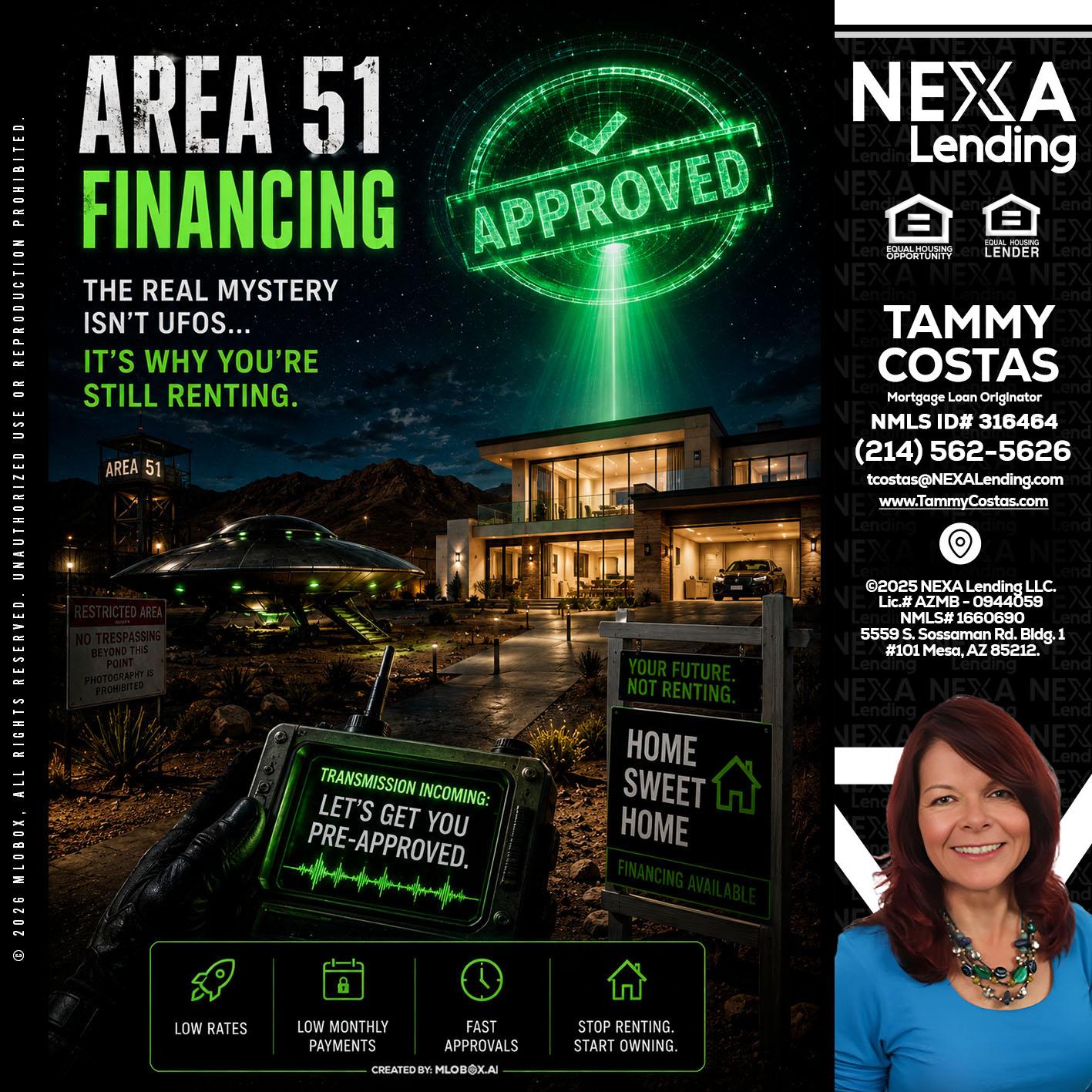 AREA 51 - Tammy Costas -Mortgage Loan Originator