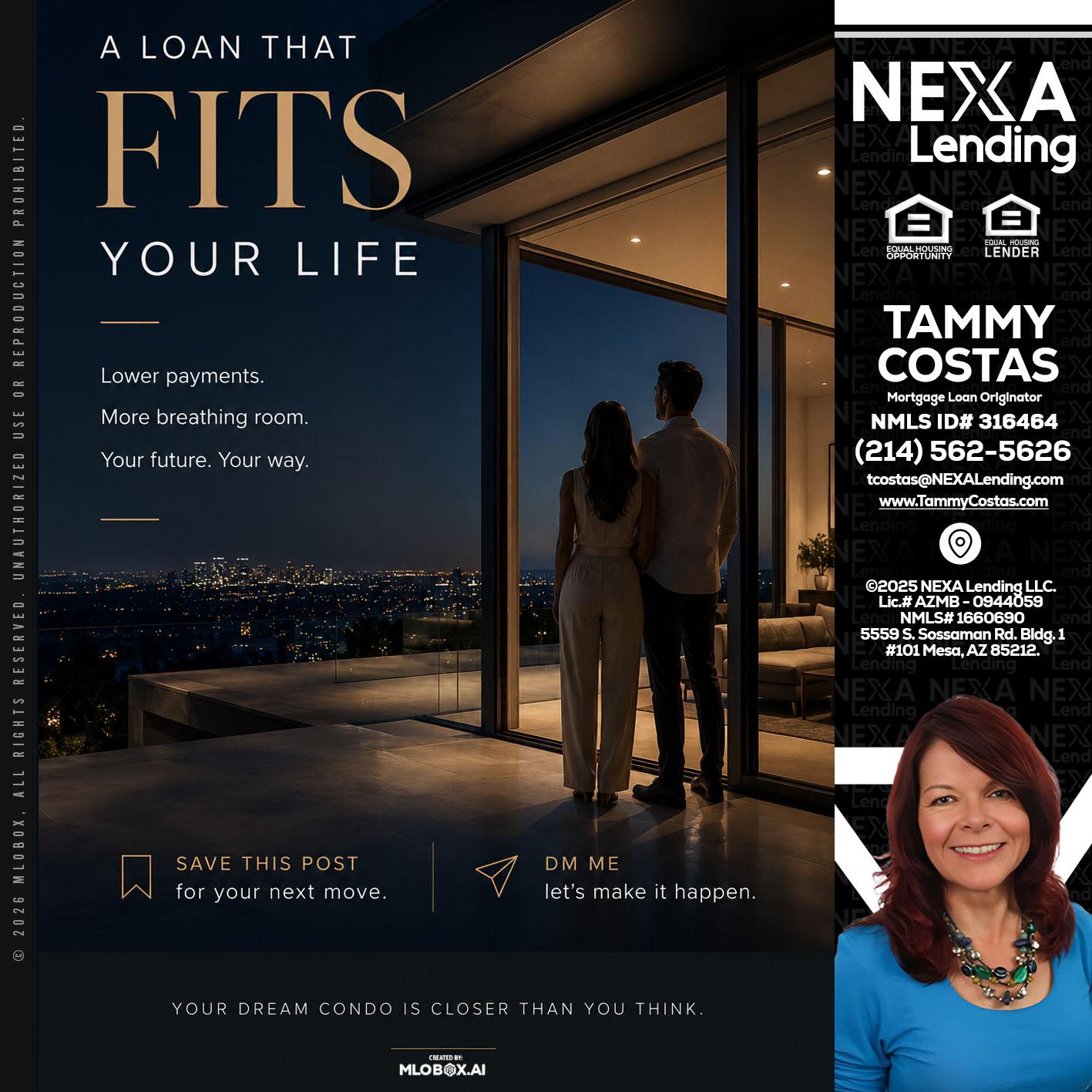 LOANS THAT FIT - Tammy Costas -Mortgage Loan Originator