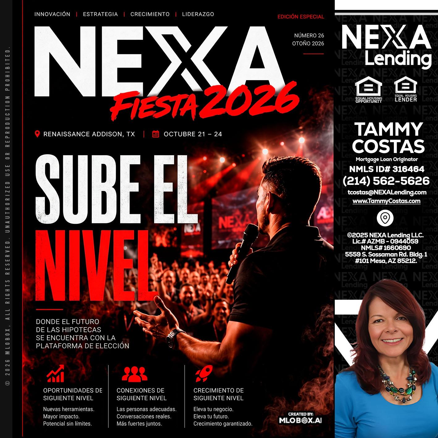 NEXA fiesta 2026 - Tammy Costas -Mortgage Loan Originator