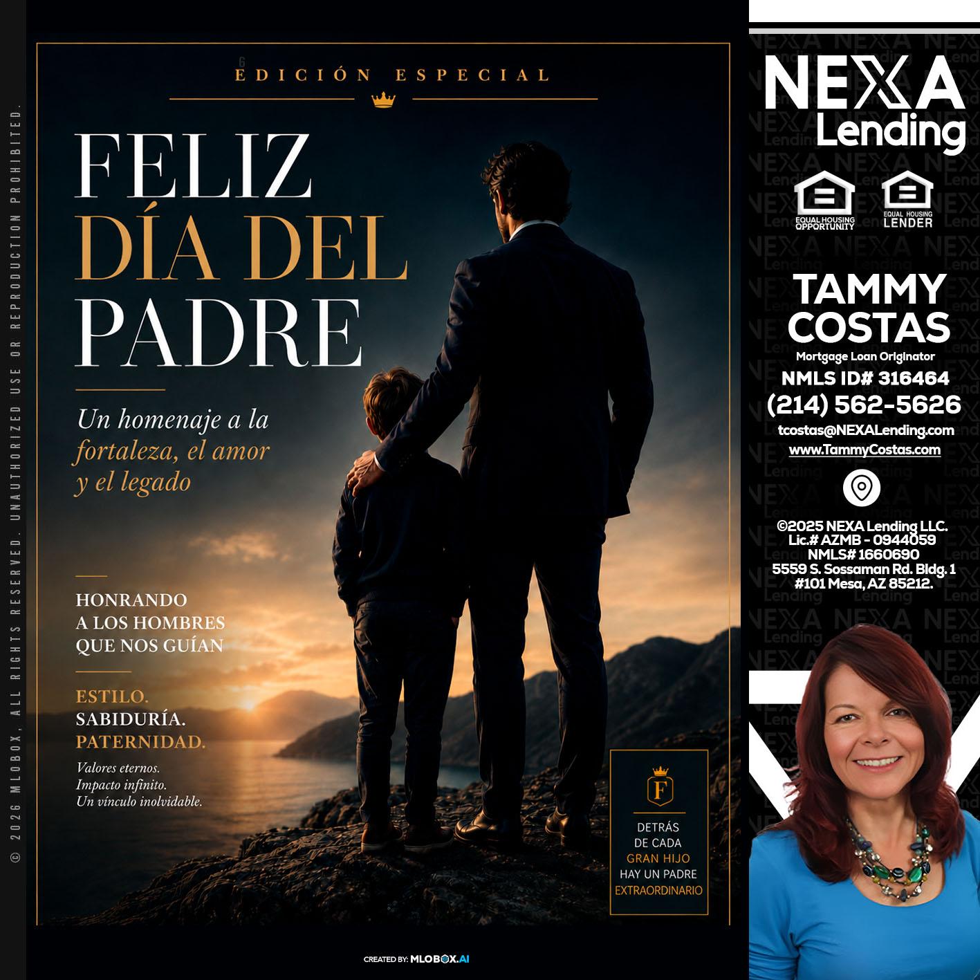 feliz dia del padre - Tammy Costas -Mortgage Loan Originator