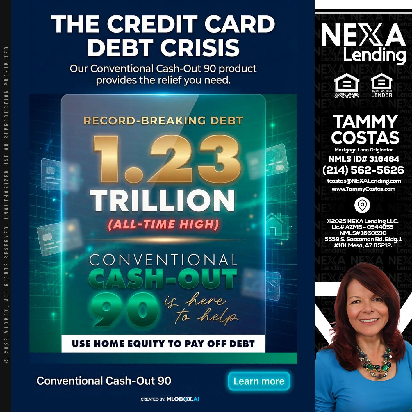 THE CREDIT CARD - Tammy Costas -Mortgage Loan Originator