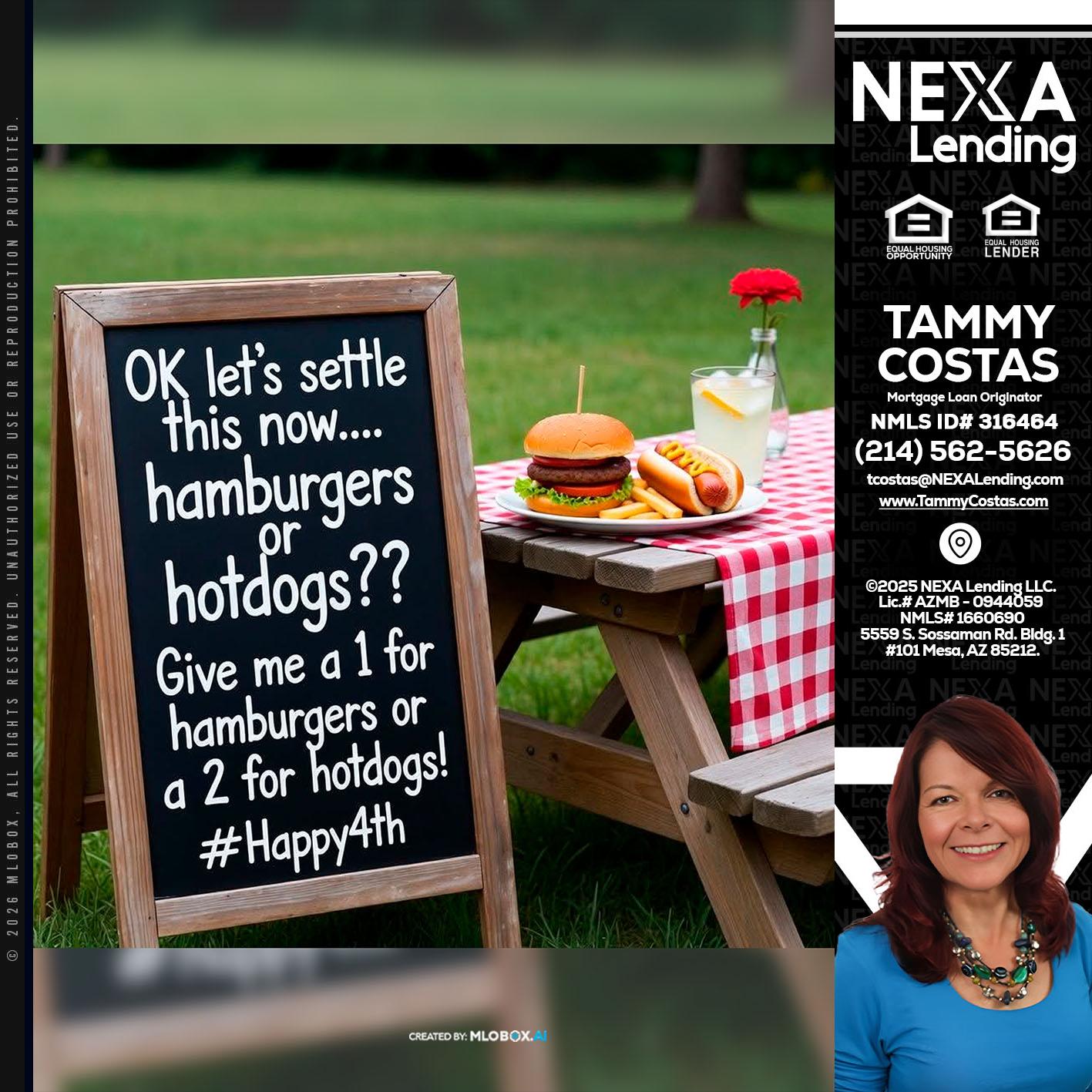 let settle this - Tammy Costas -Mortgage Loan Originator