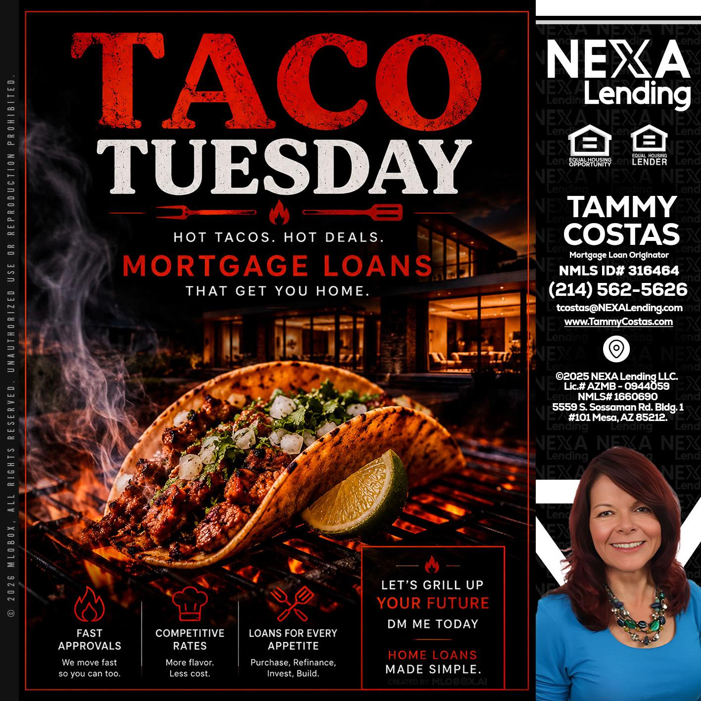 TACO TUESDAY - Tammy Costas -Mortgage Loan Originator