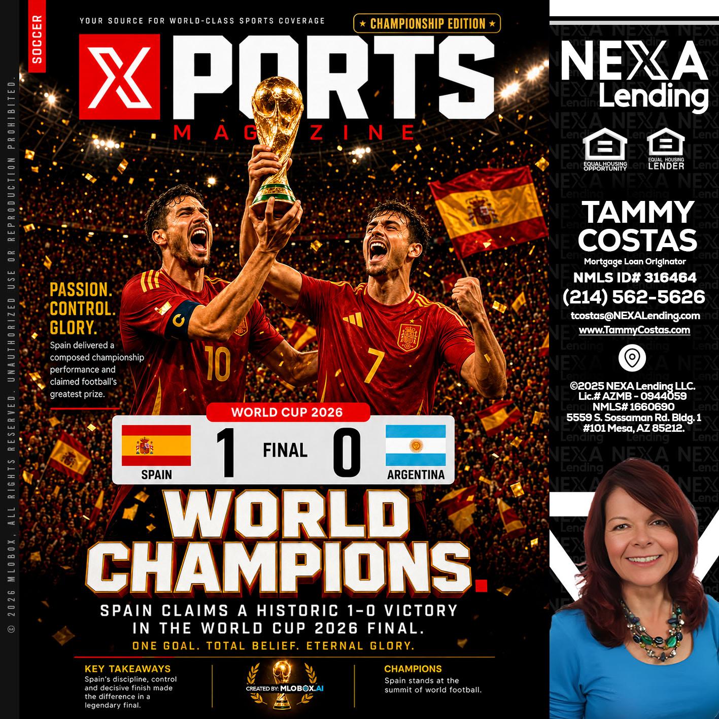 SPAIN CHAMPION - Tammy Costas -Mortgage Loan Originator