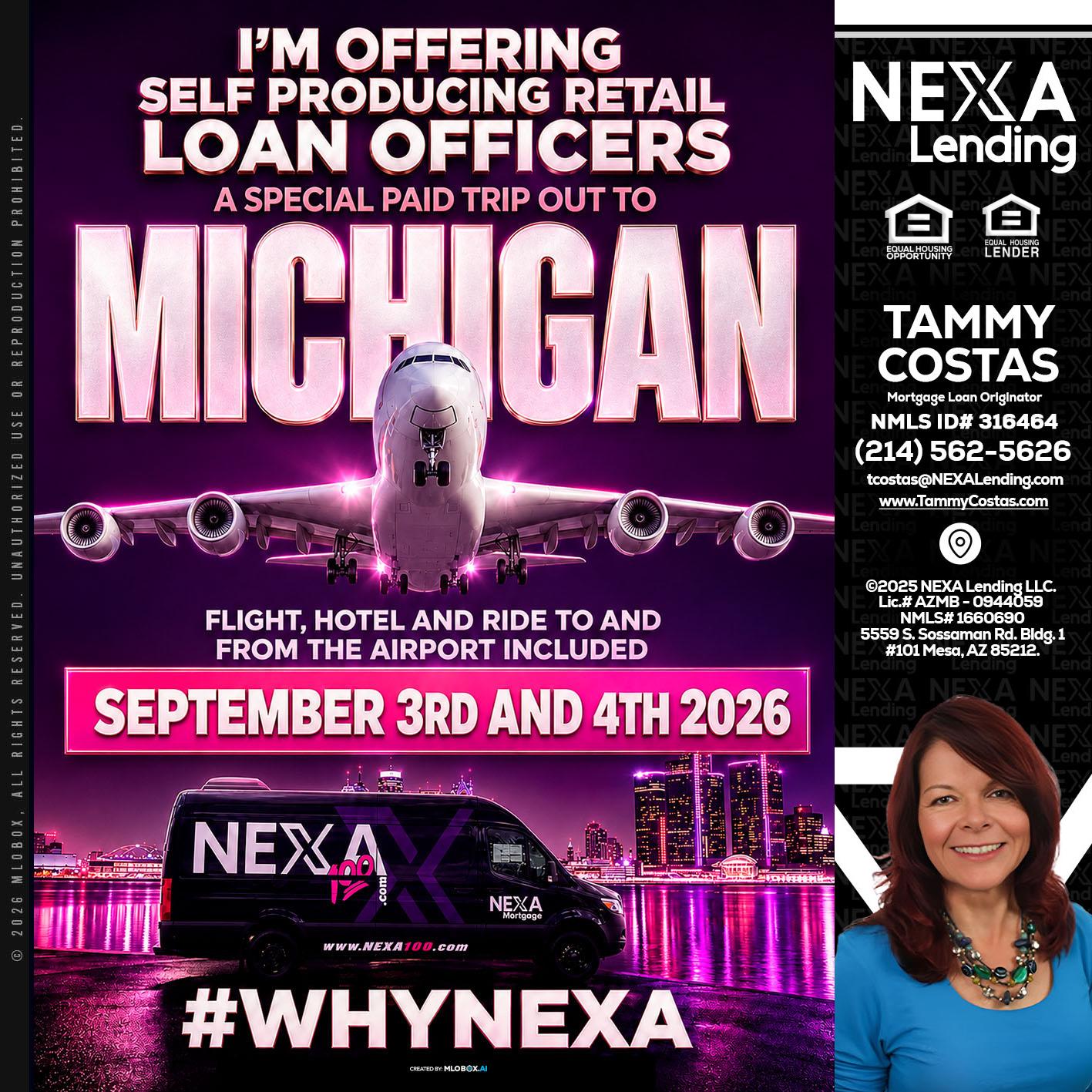 MICHIGAN TRIP - Tammy Costas -Mortgage Loan Originator
