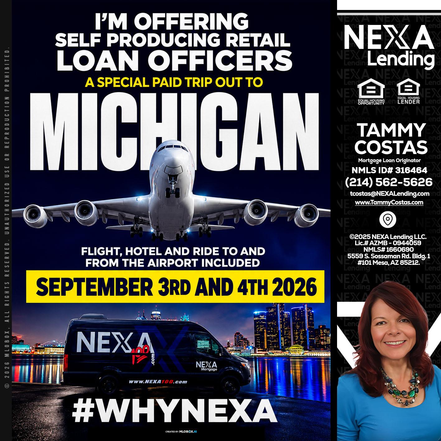 MICHIGAN - Tammy Costas -Mortgage Loan Originator