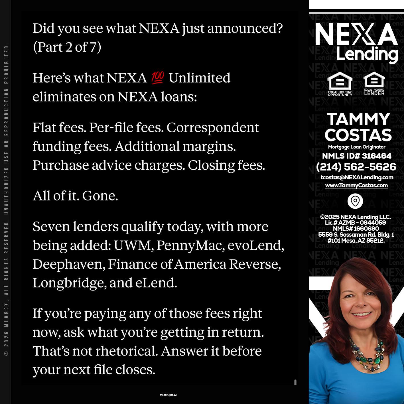 2 OF 7 - Tammy Costas -Mortgage Loan Originator